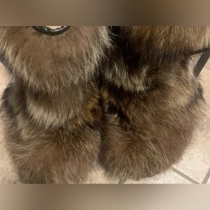 Vintage Genuine coyote Fur Native American Apres-Ski Boots Brown 11.5 12 for men